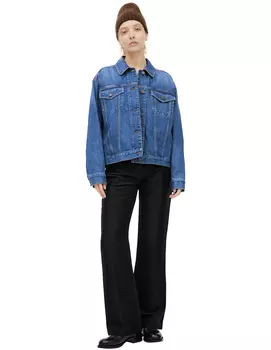 Denim button-up jacket