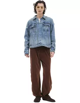 Denim jacket with buttons