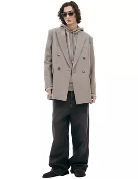 Двубортный пиджак из хлопка