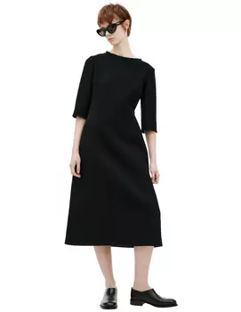 Платье с необработанным воротом