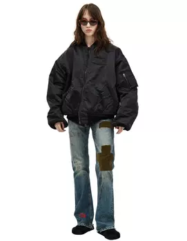 Two-way zippered bomber