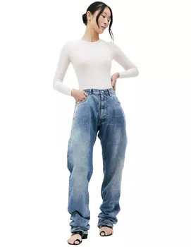 Джинсы - бойфренды с выстиранным эффектом