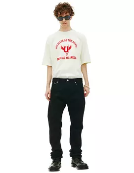 Джинсы с карманами на молниях