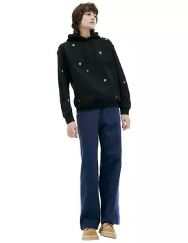 Хлопковое худи с вышивками