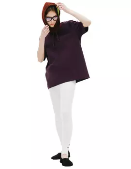 Embroidery eggplant t-shirt