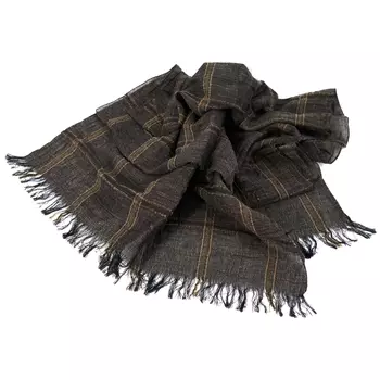 Серый шарф в клетку