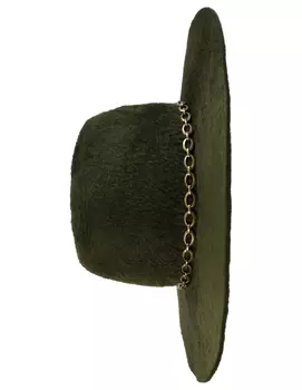 Green fur hat