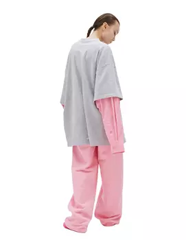 Grey &amp; Pink Cotton Longsleeve