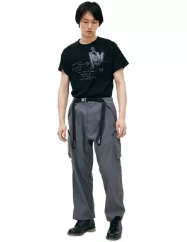 Серые брюки карго