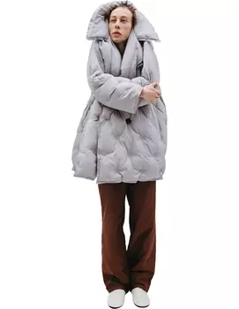 Серый пуховик Glam Slam