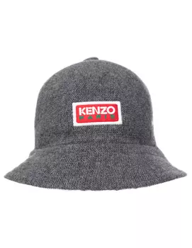 Серая панама из шерсти