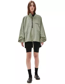 HALF ZIP TRACK JACKET in Green