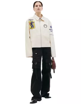 Хлопковая куртка пэчворк на молнии