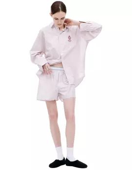 Хлопковые шорты на резинке