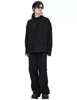 Jacket with patch pockets