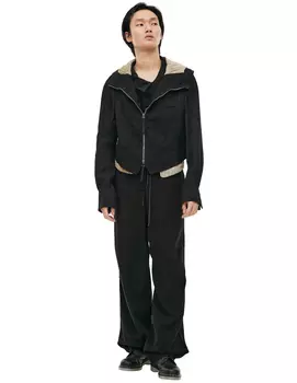 Кашемировый жилет с капюшоном