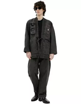 Kimono with patch pockets