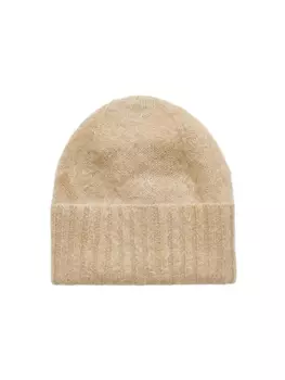 Knitted mohair beanie