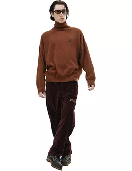 Коричневая водолазка из кашемира