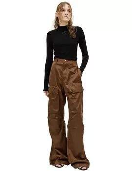 Коричневые брюки-карго