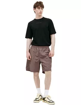 Brown nylon shorts