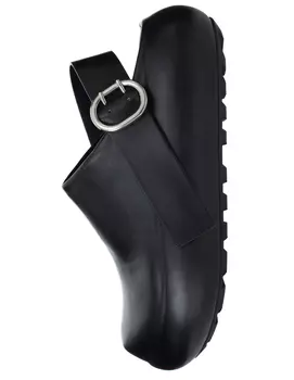 Leather platform sandals