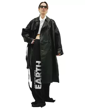 Кожаный тренч