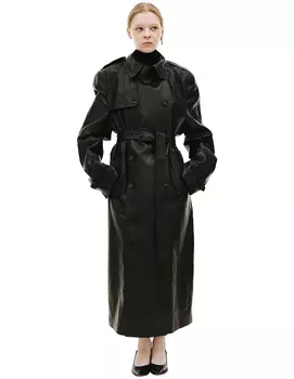 Кожаный тренч