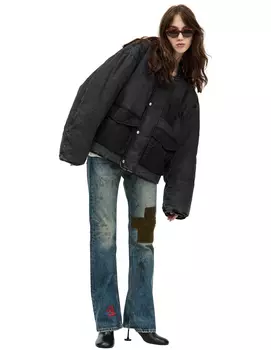 Jacket with patch pockets