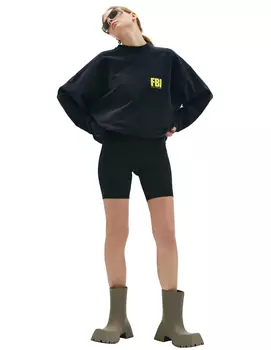 Logo Cycling Short in Black