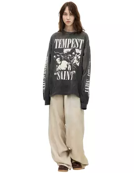 'Tempest' print longsleeve