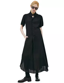 Midi dress with buttons