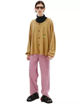 Milk fiber oversized cardigan