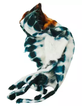 Мохеровый шарф тай дай