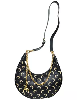 Кожаная сумка с монопринтом