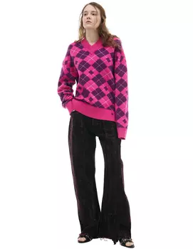 Monoprint wool sweater