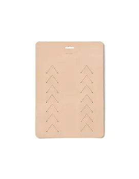 Органайзер для карт из бежевой кожи