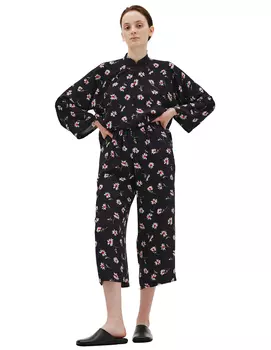 Navy polyester trousers