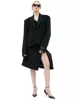 Oversize button-up jacket