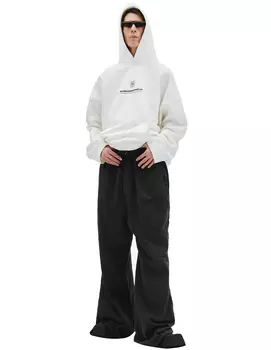 Oversized crinkled sweatpants