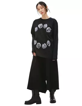 Oversized longsleeve with print