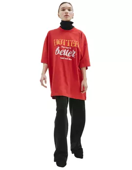 Оверсайз футболка с принтом