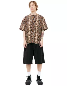 Оверсайз футболка с анималистичным принтом