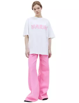 Оверсайз футболка с принтом