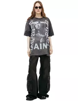 STAY REAL printed t-shirt