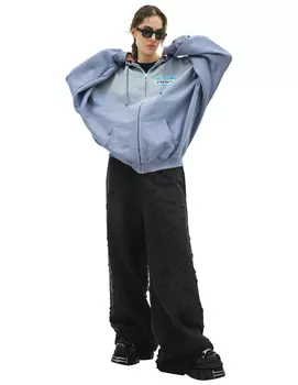 Оверсайз худи на молнии