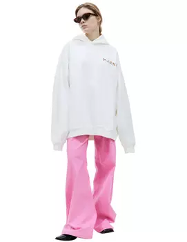 Оверсайз худи с принтом