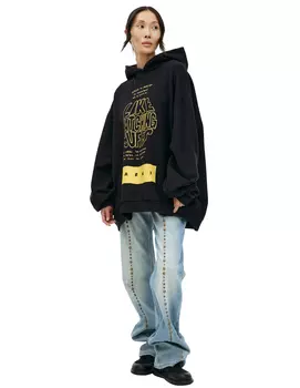 Oversize print hoodie