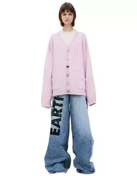 Оверсайз кардиган с декоративными пуговицами