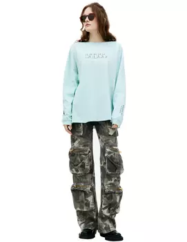 Оверсайз лонгслив с принтом